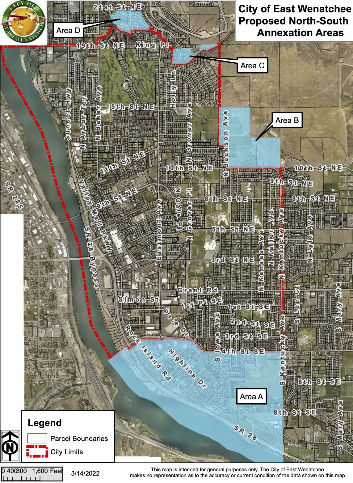 East Wenatchee annexation map